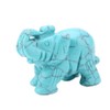 Cikonielf 2inch Natural Jade Carved Elephant Feng Shui Crystal Elephant