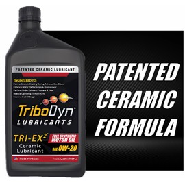 TriboDyn TRI-EX2 Synthetic Motor Oil with Ceramic Coating (0W-20, 1 Quart)