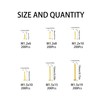 Rrina 1200Pcs Small Tiny Nails Carbon Steel Brass Plated for