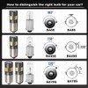 Eluseastar BAY9S H21W LED Bulbs Amber High Power 4000LM Extremely