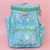 Lilly Pulitzer Insulted Backpack Cooler Large Capacity, Green Portable Soft