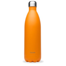 QWETCH - Originals Stainless Steel Insulated Flask 1 L Orange - Thermos Flask 24 Hours Cold & 12 Hours Hot - Leak-Proof, BPA-Free, Reusable - Perfect for Sports, Travel, Office & Hiking