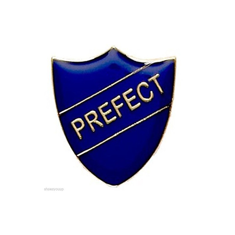 Emblems-Gifts Prefect Shield Shape Badge ideal for schools (Blue)