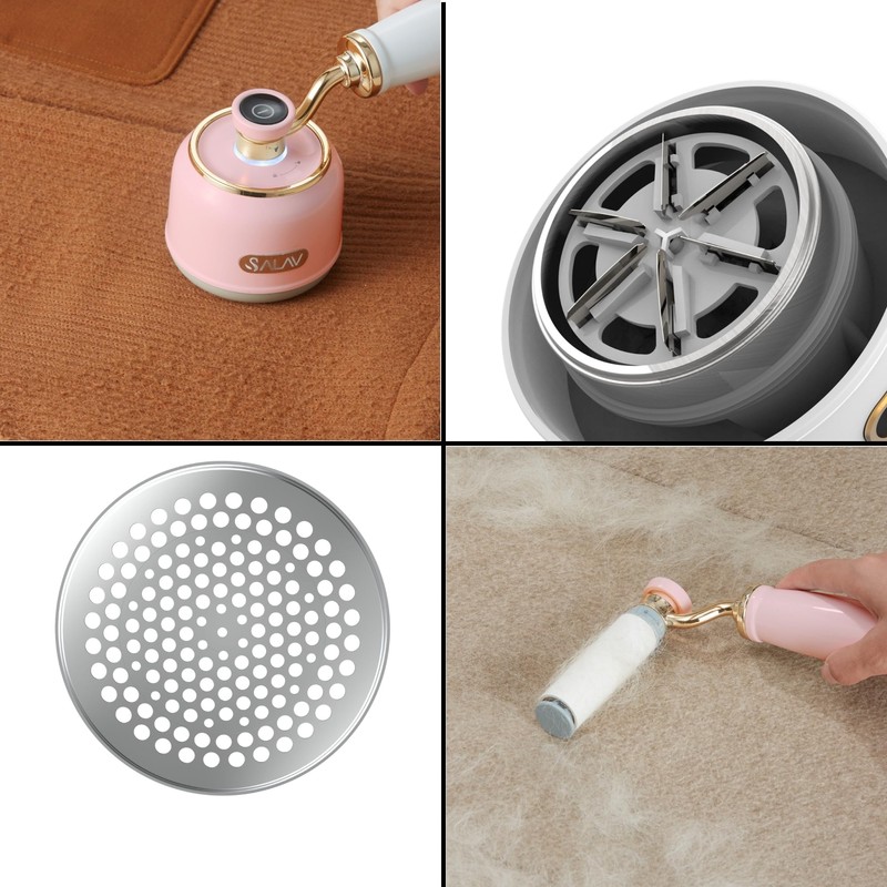 SALAV LR-900 Retro Edition Fabric Shaver and Lint Roller (Rose)