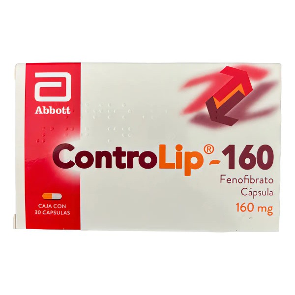 Controlip Cápsulas De Liberación Prolongada 160 Mg, 30 Cápsulas
