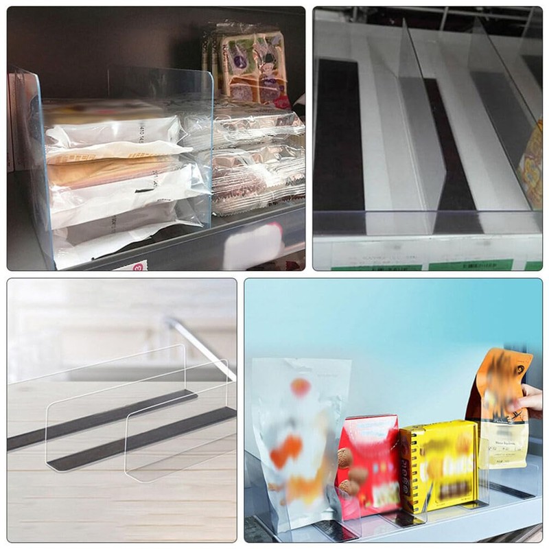 ABOOFAN L-Shaped Divider Board Storage Plastic Magnetic Shelf Divider L-Shaped