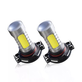 SHENKENUO 2PC 5202/H16 White LED Fog Light Bulbs For Chevy Silverado 1500 2500HD 2007-2015