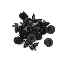 VekAuto 20 Pcs 8mm Hole Retainer Clips Plastic Drive Rivets Flaps Bumper Fender Push Clips for Auto Accessories