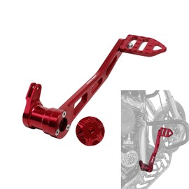 POWER JAMES 10.2" Long Red Foot Brake Shift Lever Shifter Footpeg Fits for Harley Davidson 2014-23 Touring FLHR FLHX FLTR Models (Red)