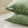 MIULEE Sage Green Velvet Throw Pillow Covers 20x20 Soft Decorative