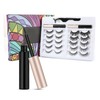 10 Pairs Magnetic Lashes Set Durable Reusable Chemical Fiber Attractive
