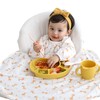 LoLaBi Coverall Long Sleeve Baby Weaning Bib with Zipper (Giraffe,