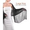 FURTALK Shawls and Wraps for Evening Dresses Sparkly Soft Wedding