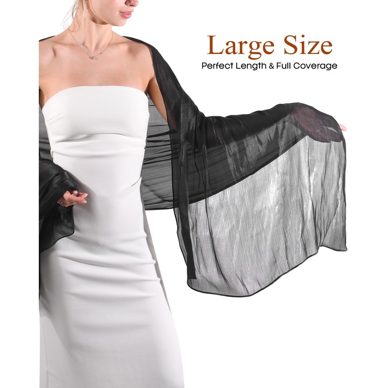 FURTALK Shawls and Wraps for Evening Dresses Sparkly Soft Wedding