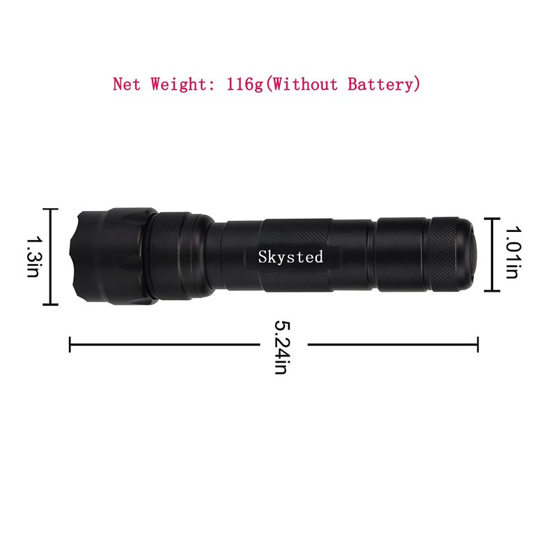 Skysted WF-502B Single Mode 1200 Lumen Mini Portable Tactical Clip