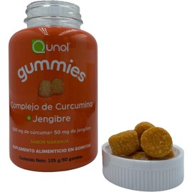 Qunol - Gomitas de Cúrcuma y Jengibre