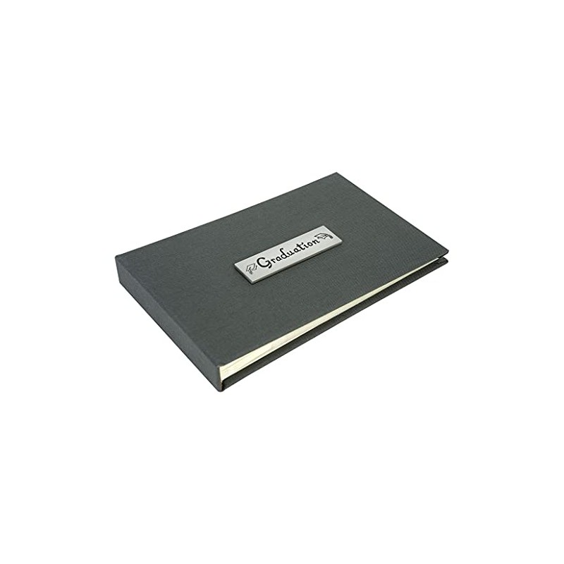 Graduation photo album in smart grey, Holds forty 6x4 inch