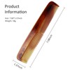 Handcrafted Amber Dressing Comb - Fine-Tooth Styling for Superior Grooming,
