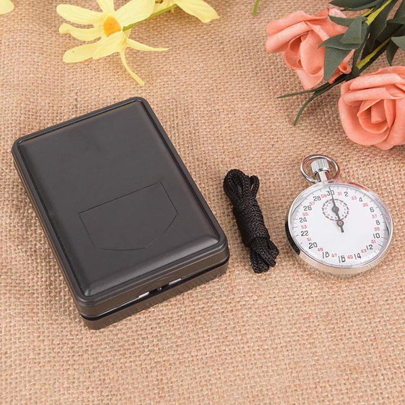 Mechanical Stop Watch, SXJ504 Handheld Sports Chronograph Alarm Mechanical Stopwatch