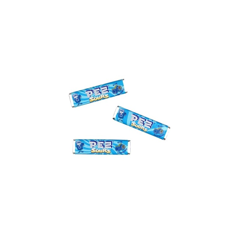 PEZ Candy Refills, Sour Blue Raspberry Flavor, 1 Pound Bulk