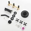 BEIYI 3 Handle Shower Faucet Set with Tub Spout Matte