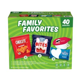 Kellogg's Family Favorites Variety Snack Pack 40 Ct – Assorted Treats