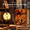 VORATHIS Book Nook Kit - DIY Miniature World Library Booknook
