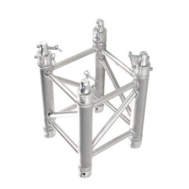 0.5M(1.64ft),11.42" x 11.42" (290 mm x 290 mm) Straight Square Aluminum Truss Segment for Audio Lighting for Light & Speakers Stage Platform Hardware Music Equipment Hanging Mount