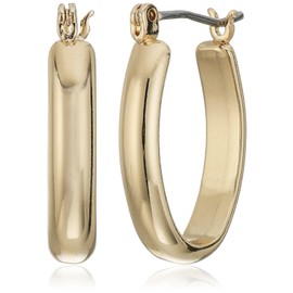 Napier "Classics" Gold-Tone Small Click It Hoop Earrings