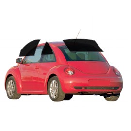 AUTOTEK Precut Windows Tint Film All Sides Cars Sun Blocking Protection Privacy Anti Shatter Glass 2 Ply Film Any Tint Shade kit for Volkswagen Beetle Coupe 1991-2011