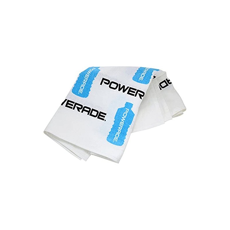 Powerade Large Towel, Blue and White, 22 x 42