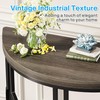 Tribesigns Half Moon Console Table for Entryway, 43 Inch Industrial