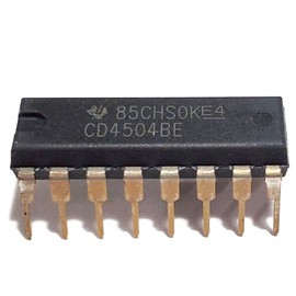 Juried Engineering CD4504BE CD4504B CD4504 CMOS Hex Voltage-Level Shifter for TTL-to-CMOS or CMOS-to-CMOS Operation Breadboard-Friendly IC DIP-16 (Pack of 20)