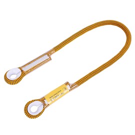 60/120/150cm Outdoor Survival Climbing Safety Rope with Ring Bearing(Yellow 60cm)