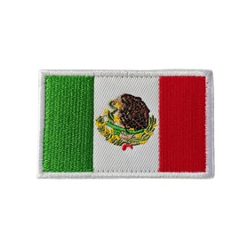 Mexico Flag Patch Hook and Loop Escudo Águila Mexican Embroidered Tactical Badge Military Meme Cool Patch for Army Backpack Molle Vest Gym Helmets Clothes Hats Mexico Emblem Patriotic Patches