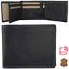 Leather Wallet for Men with RFID Protection with Coin Compartment