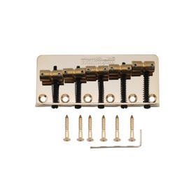 Wilkinson WBBC5 18mm 5-String Bass Bridge Brass Saddles for Precision Jazz Bass, Gold