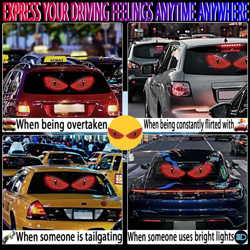 2 Pcs Eyes Light,Half-Devil's Eye Light Car Light,Devil Eyes Light