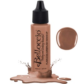 Belloccio's Professional Cosmetic Airbrush Makeup Foundation 1/2oz Bottle: Beige- Light-medium Pink Undertones