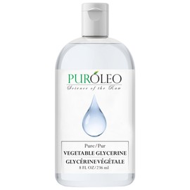 PURLEO PUROLEO Vegetable Glycerin 8 Fl Oz/236 ML (Packed In Canada) Pure Glycerin for Face, Skin, and DIY Cosmetics USP Grade, glycerin glycerine glycerin for face glycine vegetable glycerin for skin