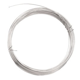 Glorex Silver Wire 1 mm, 4 m Silver-Plated Copper Core, Wire, Silver, 6.5 x 8.6 x 6.5 cm