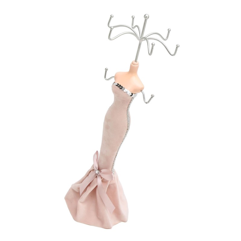 Mannequin Ring Hanging Tower Long Bodycon Dress Strapless Mannequin Earring