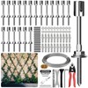 Acemaker Wire Trellis for Climbing Plants Outdoor, 20-Set Wall Wire