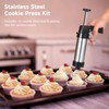 Cookie Press Gun Kit,Stainless Steel Cookie Press for Baking Maker