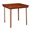 MECO Stakmore Classic Straight Edge Solid Wood Folding Card Table,