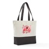 CafePress Ballet Dancers Canvas Tote Top Zipper Closure