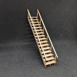 Pacific Northwest Miniatures 1:48 Scale  48"  Staircase Kit (unpainted wood) PNWM