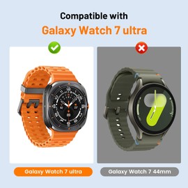 TQLGY 2 Pack Screen Protector for Samsung Galaxy Watch Ultra 47mm (2025-2024), 9H Tempered Glass Screen Protector with Auto Alignment Tool, HD Clear, Anti Scratch, Easy Installation
