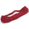 wardani, Crochet daisies Elastic Headband Basic (Berry-Red)