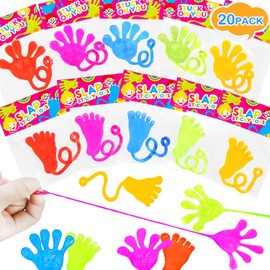 20 PCS Sticky Hands & Feet Party Favors Supplies, Christmas Birthday Goodie Bags Stocking Stuffer Fillers for Kids, Classroom Treasure Box Treats Prizes for Boys Girls